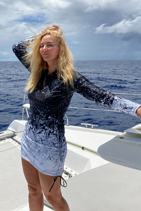 Rashguard Deux Pièces Style Robe Pour Femme