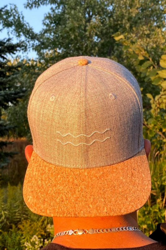 Casquette Shack avec visière de liège - vagues