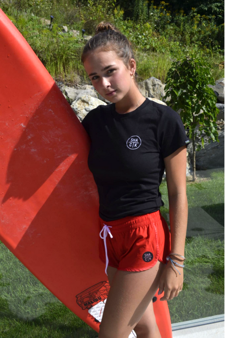 T-Shirt Ajusté À Imprimé Nature Pour Femme